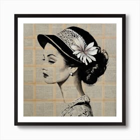 Hat Lady Art Print