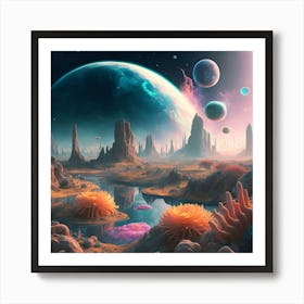 Alien Landscape Art Print