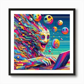 Pixel Art 1 Art Print