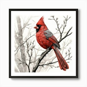 Cardinal 1 Art Print