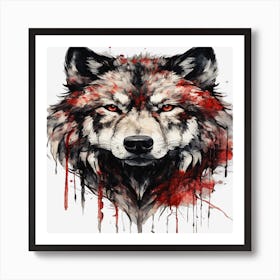 Wolf Painting 2 Art Print