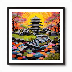 Japanese Garden Art Print