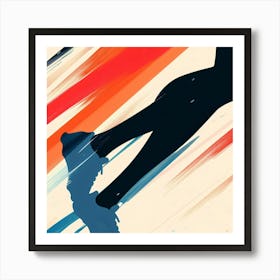 Runner's High Jump Art Print