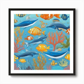 Marine Life Art Print