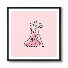 Ballroom Dancers 1 Art Print