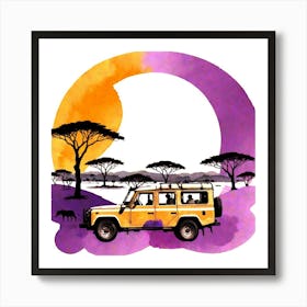 Safari In Kenya 1 Art Print