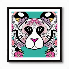 Floral Face Art Print