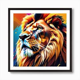 Lion Painting 77 Art Print