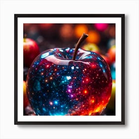 Galaxy Apple Art Print