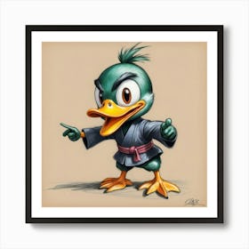 Ducky Karate Art Print