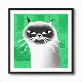 Cat with Attitude Art Print