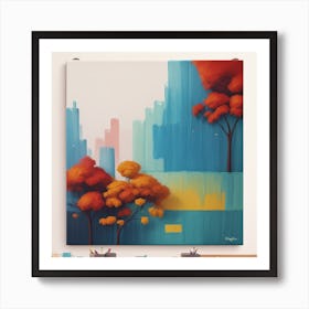 Cityscape Painting Art Print