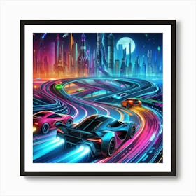 Futuristic City 1 Art Print