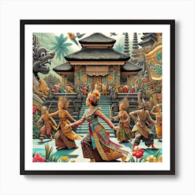 Happy Birthday Bali Art Print