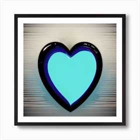 Blue Heart Art Print