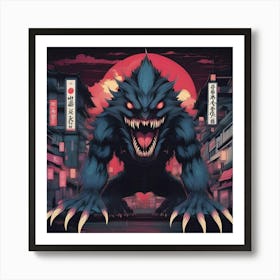 Otaku Monster Art Print