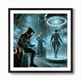 The Ravens Edge Episode4 Zoya And Cipher 1024x1024 Art Print