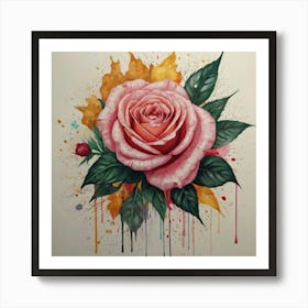 Pink Rose 3 Art Print