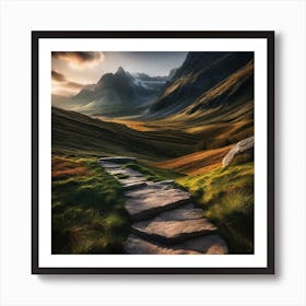 Path To The Mountains Art Print