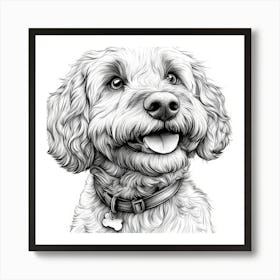 Labradoodle 1 Art Print