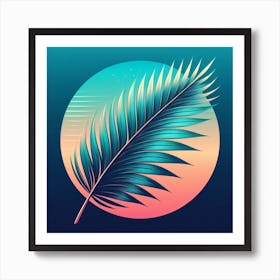 Palm leaf 3 Art Print