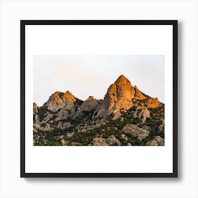 Sunset At The Rockies Art Print