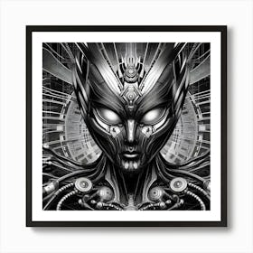 Alien Face Art Print