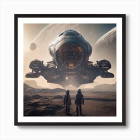 Spaceship 75 Art Print