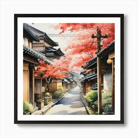 Kyoto Street Art Print