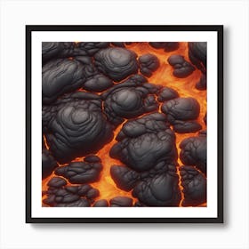 Lava texture 5 Art Print