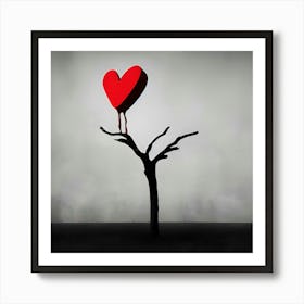 Lonely heart Art Print