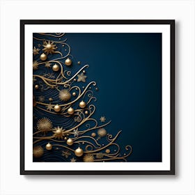 Elegant Christmas Design Series041 Art Print