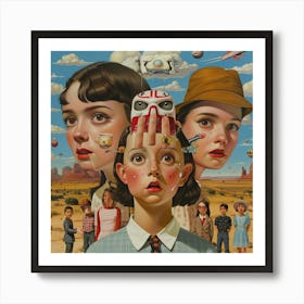 'The Girl With The Hat' Art Print