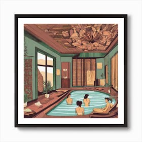 Chinese Bath Art Print