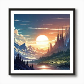 A Fantastical Land 18 Art Print