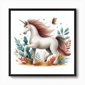 Unicorn 4 Art Print