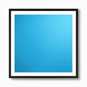 Blue Sky With Clouds Art Print