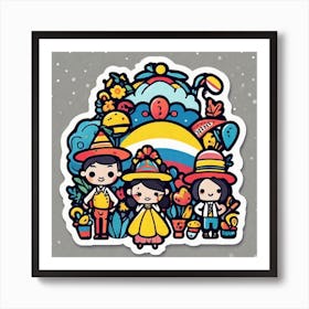 Mexican Children 3 Art Print