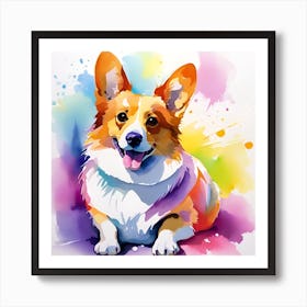 Corgi Painting 39 Art Print