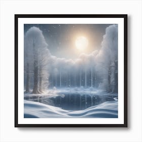 Winter Forest 10 Art Print