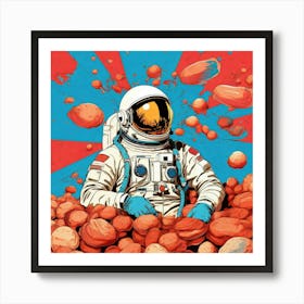 Astronaut In Space 6 Art Print