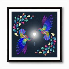 Hummingbirds Art Print