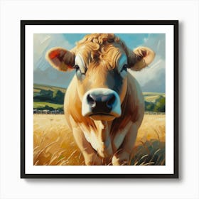 Jersey Cow Art Print