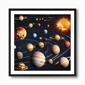 Solar System Art Print