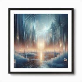 Futuristic City 14 Art Print