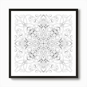 Mandala Yoga Style Art Print