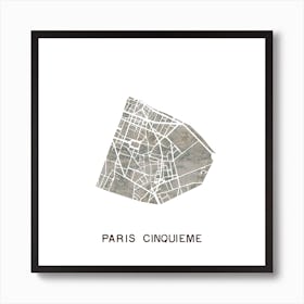 Paris 5ème Art Print