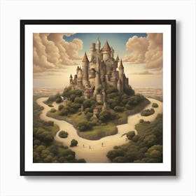 Castle In The Sky Art Print