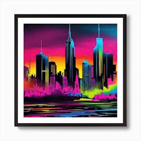 New York City Skyline 42 Art Print