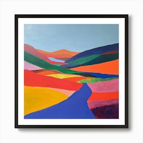 Colourful Abstract Cairngorms National Park Scotland 1 Art Print